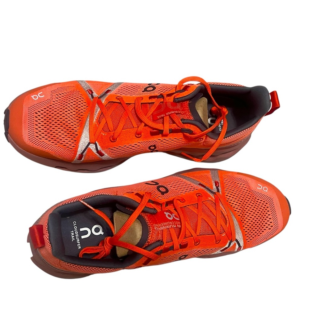 ๐๐ผOn Cloud Running/Cloud Surfer Trail. Orange Athletic Shoes. NWOT NO BOX. - Picture 8 of 16